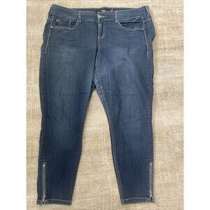 Torrid Jeans Womens Size 16 Jean Jogging Comfort  Button Stretch 5 pocket Ankle